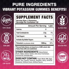 Close-up of gummies pouring from bottle, easy daily intake.