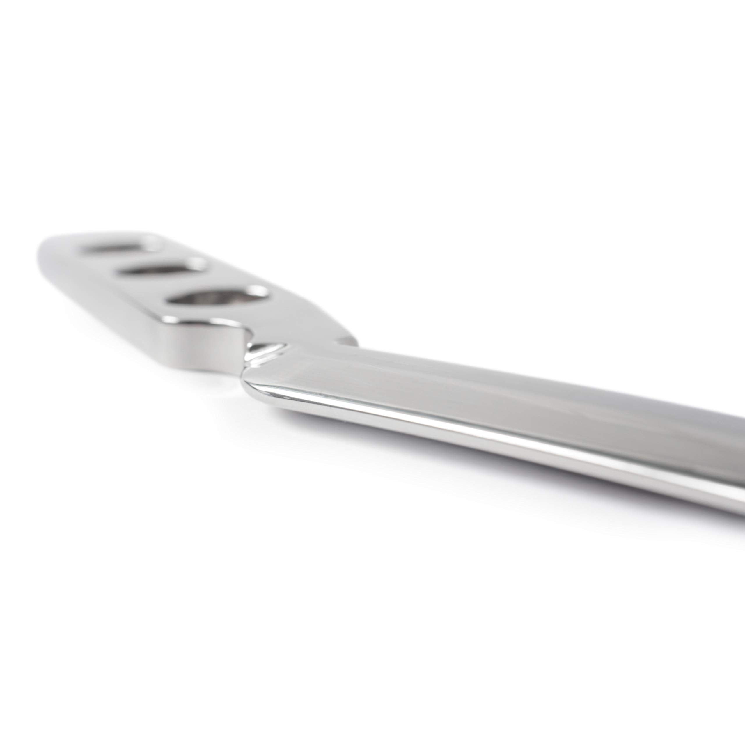 ValeoFM handlebar IASTM tool shows side edge for versatile tissue work.