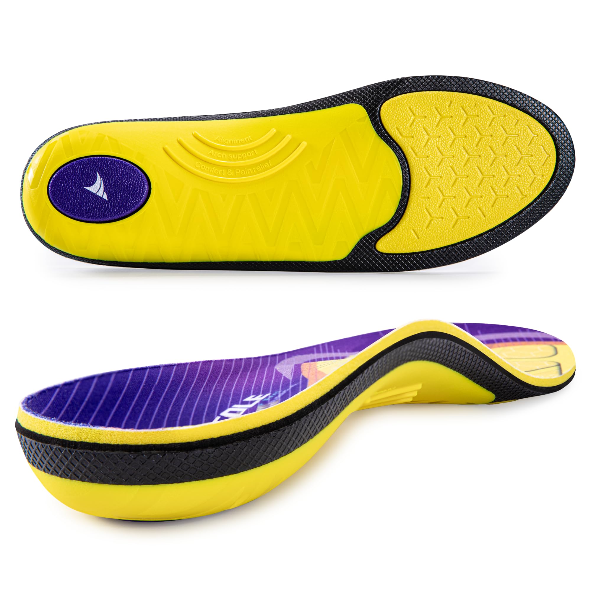 VALSOLE heavy-duty orthotics provide high arch support for heavy wearers.
