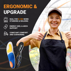 VALSOLE cut-to-fit-insole adapts to your shoe size for easy use.