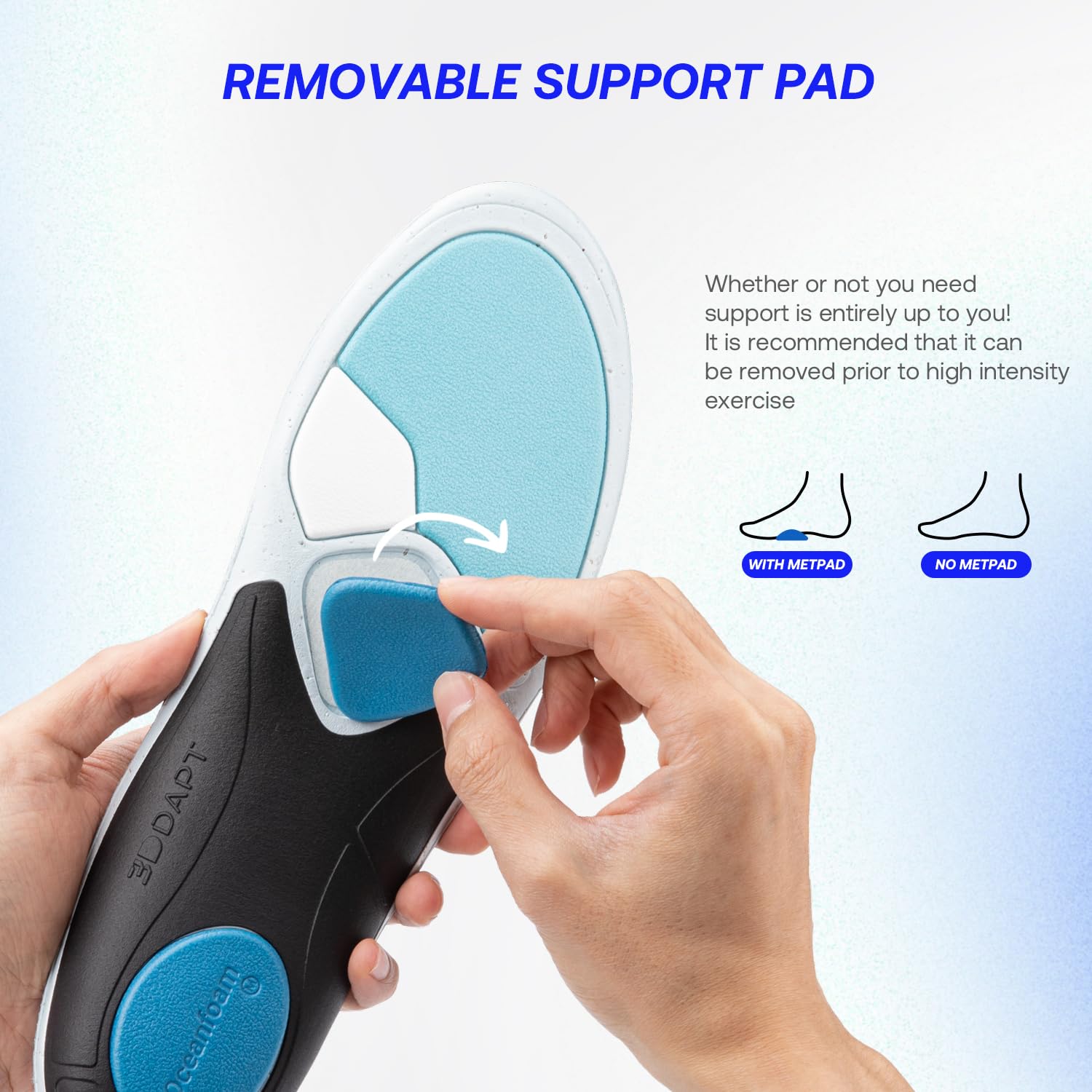 Valsole Dynamic Sport Insoles with shock absorption for running.