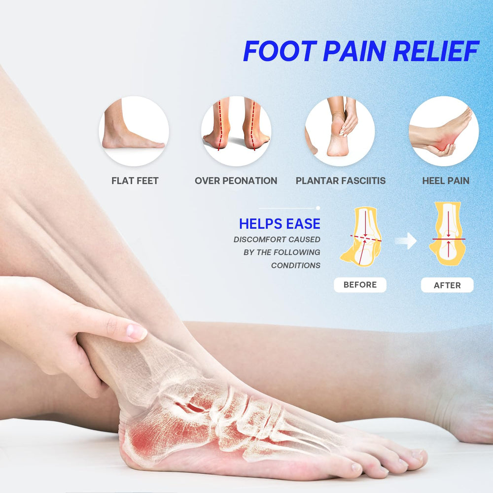 VALSOLE heel and forefoot gel pads providing extra impact protection