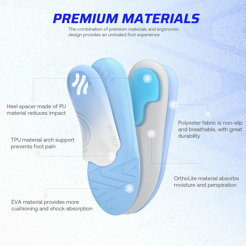 VALSOLE insoles ideal for walking and hiking comfort.