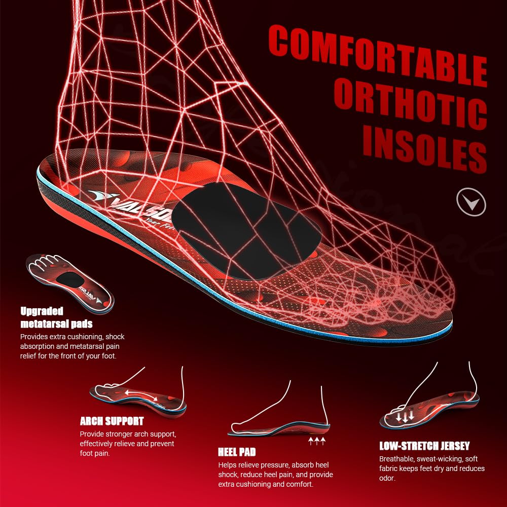 VALSOLE midfoot stability control points reduce overpronation for better balance.