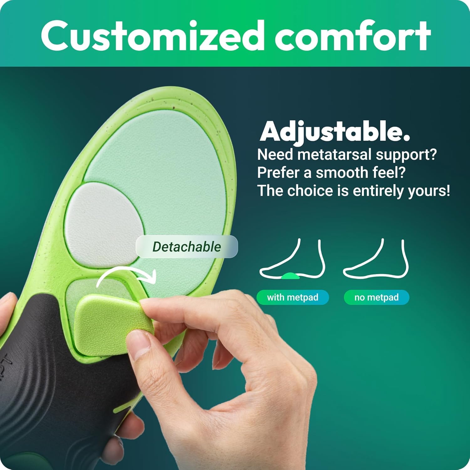 VALSOLE textured surface delivers reliable traction and stability on varied surfaces