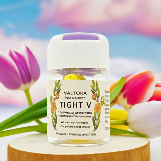 VALTORA Tight V packaging box highlighting quality and fragrance-free design.