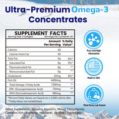 VANI Fish Oil Omega-3 softgels label emphasizes gluten-free purity for clean daily use.