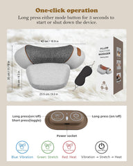 Compact and portable VANJUNBILL pillow weighs 1.8 pounds for travel