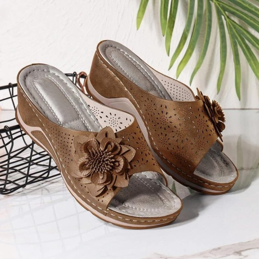 Vannida summer-ready sandals pair well with shorts and dresses.