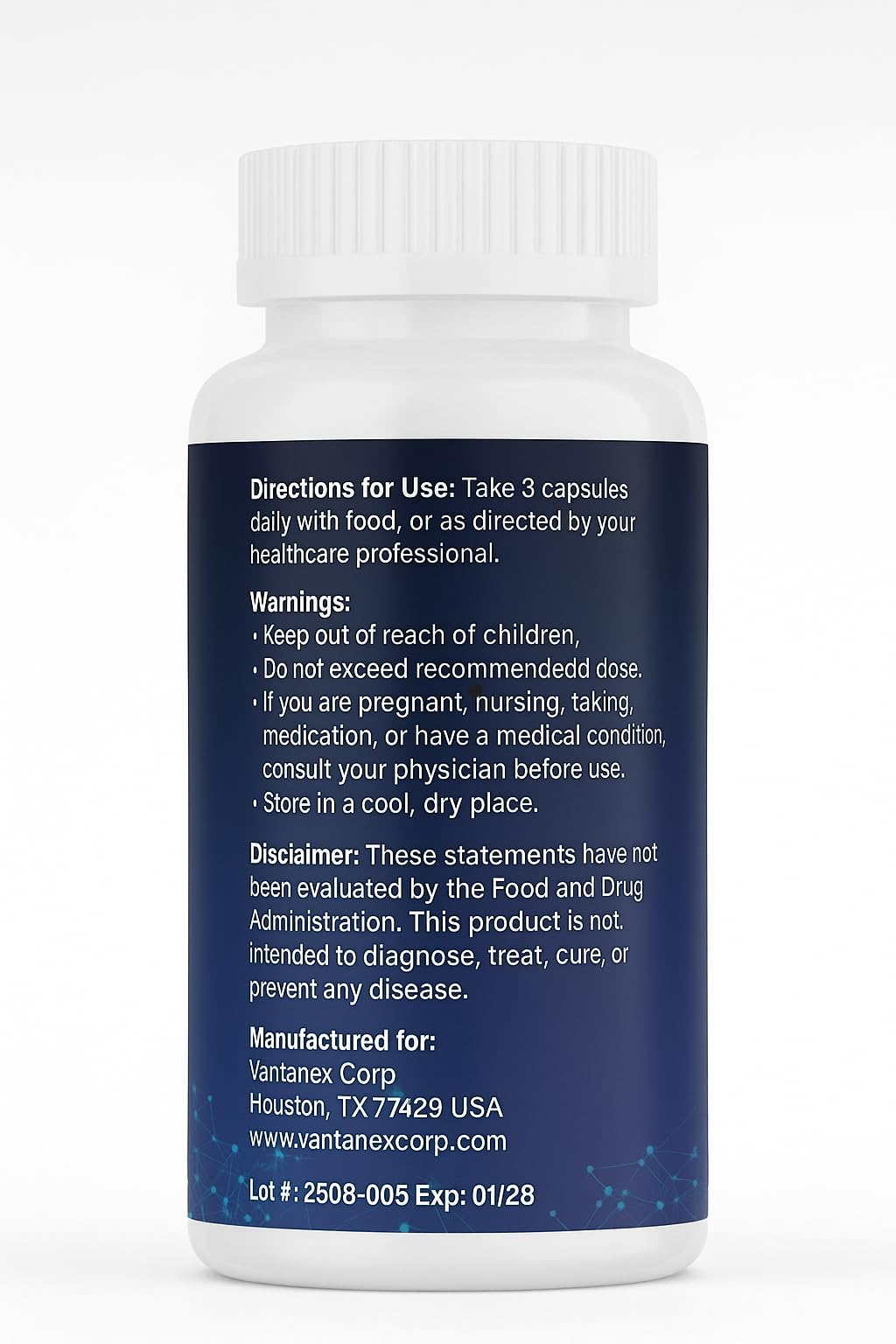 Product packaging and dosing information for transparency and trust.