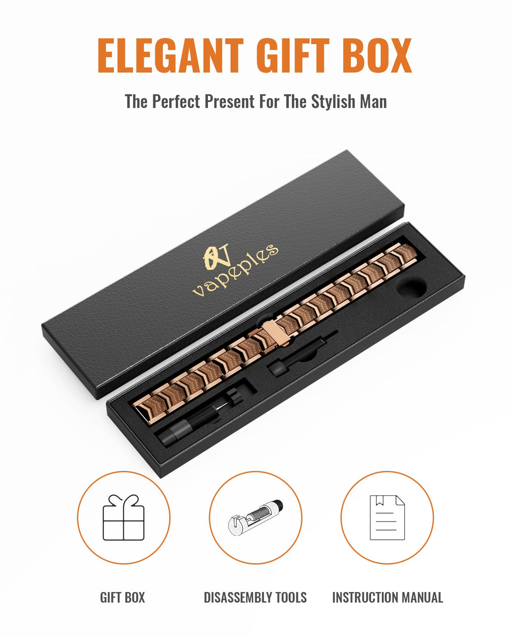 Vapeples copper bracelet styled for modern fashion
