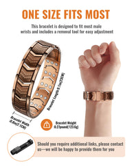 Vapeples hypoallergenic, nickel- and lead-free copper bracelet