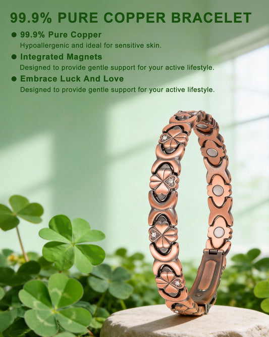 Vapeples copper bracelet featuring 3800 Gauss magnets for sustained energy flow.