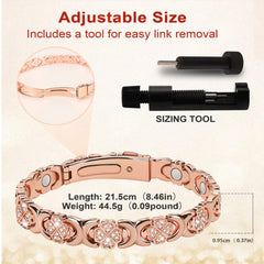 Vapeples hypoallergenic nickel-free copper bracelet suitable for sensitive skin