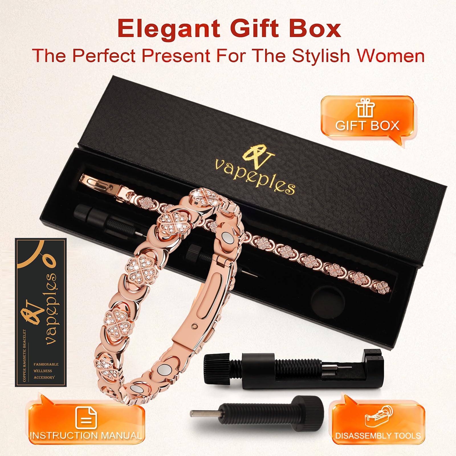 Vapeples magnetic energy bracelet worn daily as part of active lifestyle