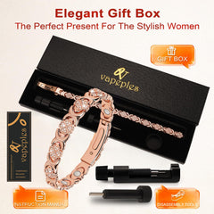 Vapeples magnetic energy bracelet worn daily as part of active lifestyle