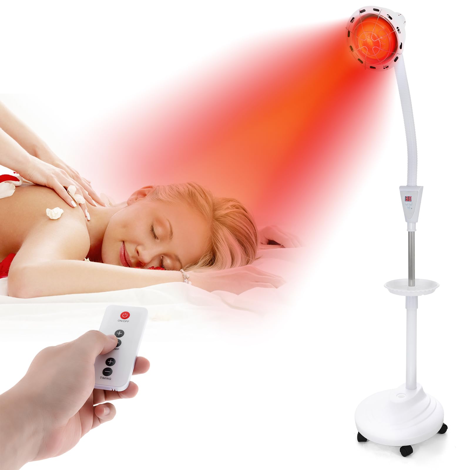 VARIPOWDER red light therapy face 660nm for facial skin support.