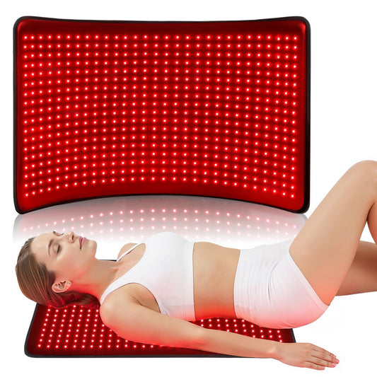 VARIPOWDER red light therapy mat back wrap highlights muscle support