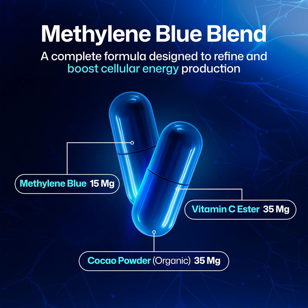 Vitatims Methylene Blue Capsules 99% pure, vegan capsules for clean daily intake