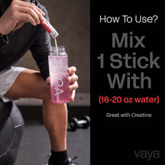 Lab-tested Vaya electrolyte packets ensure quality.