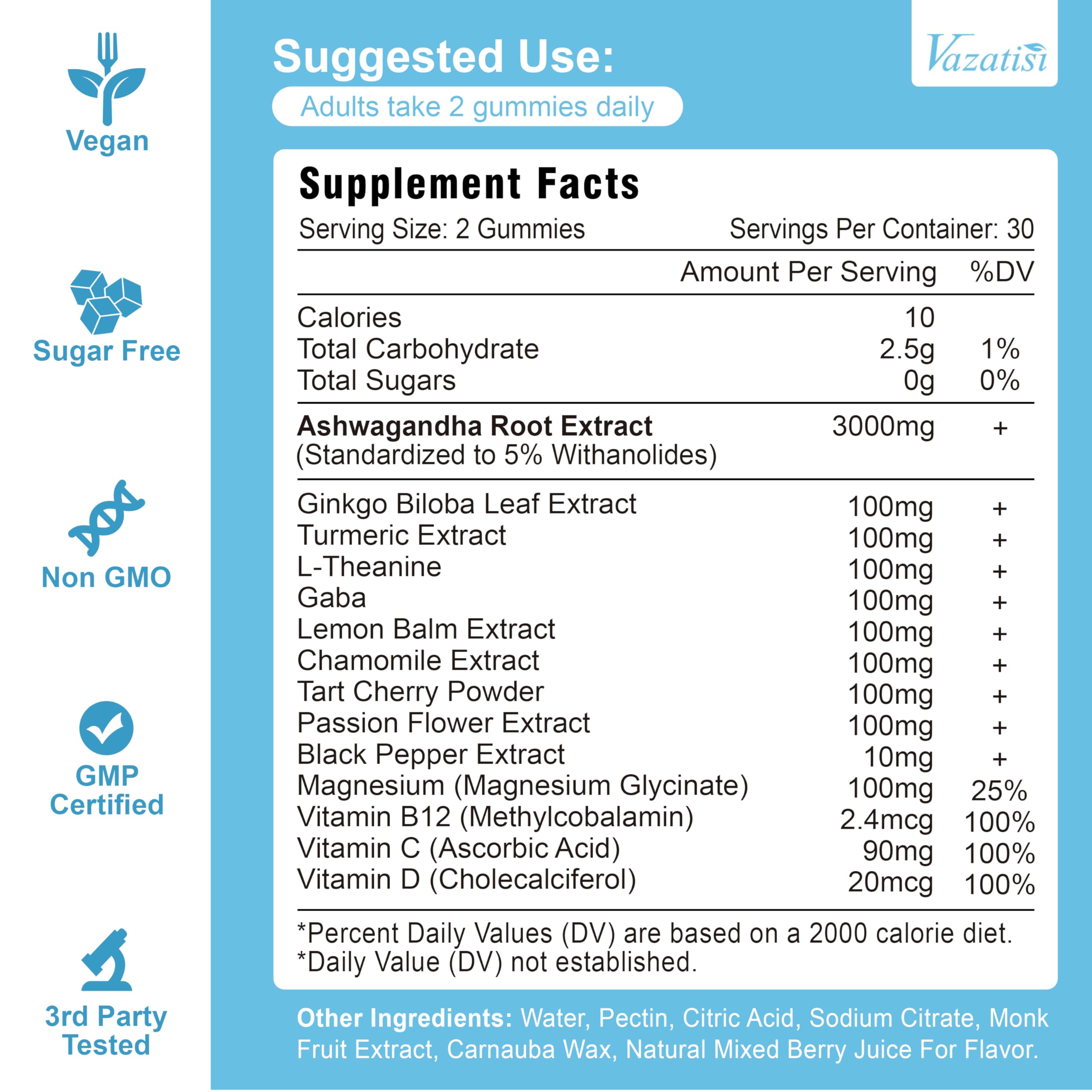 Close-up of Vazatisi gummies texture for easy daily wellness routine