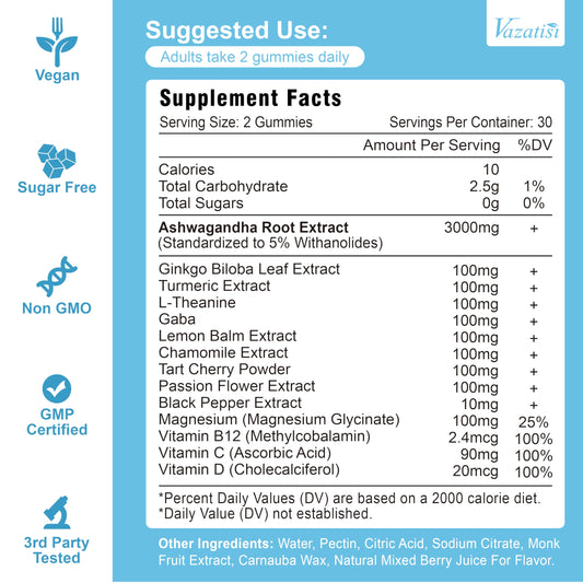 Close-up of Vazatisi gummies texture for easy daily wellness routine