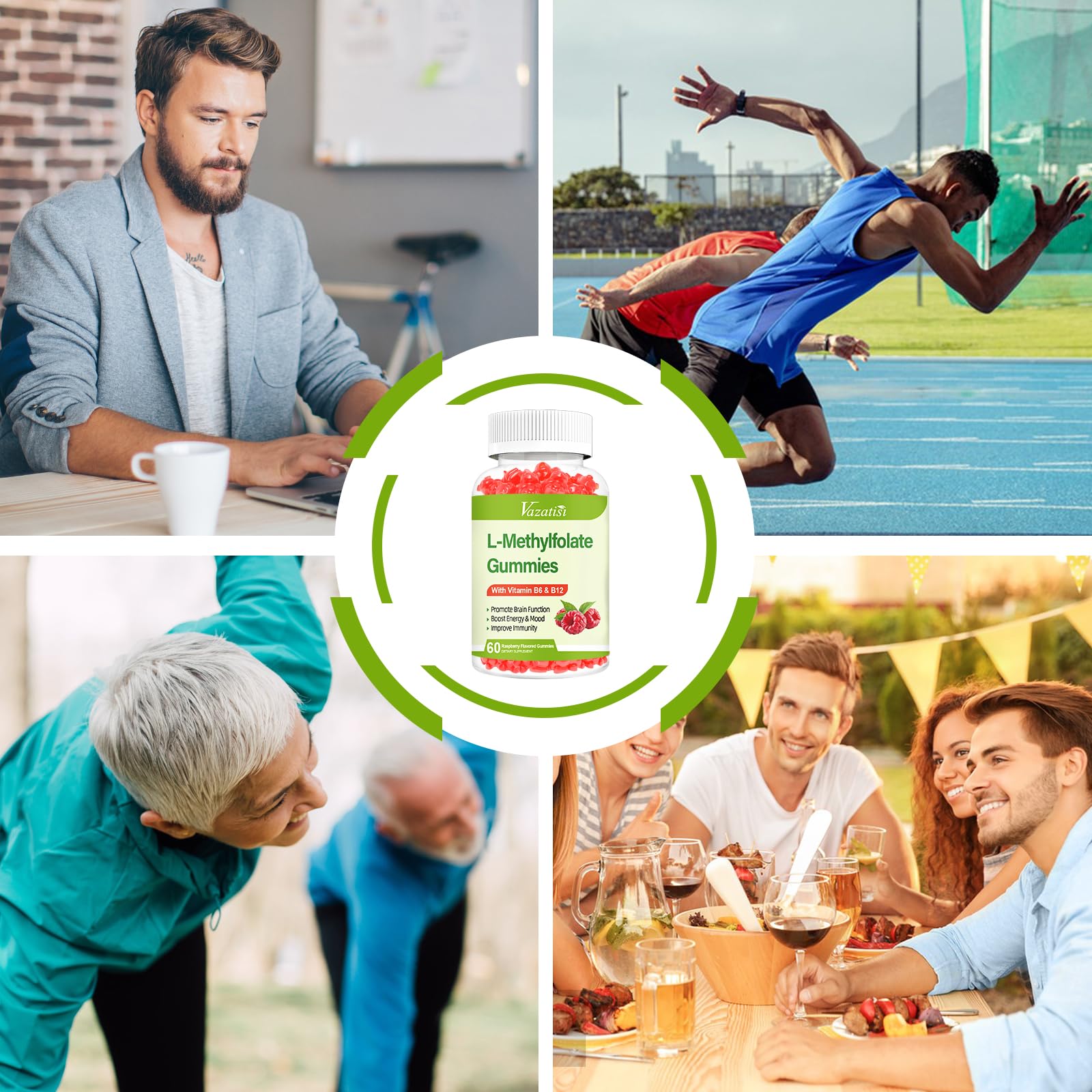 Vazatisi daily wellbeing support dosage noted on the bottle label.