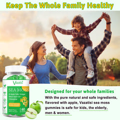 Kid-friendly Vazatisi gummies on a family vitamin routine.