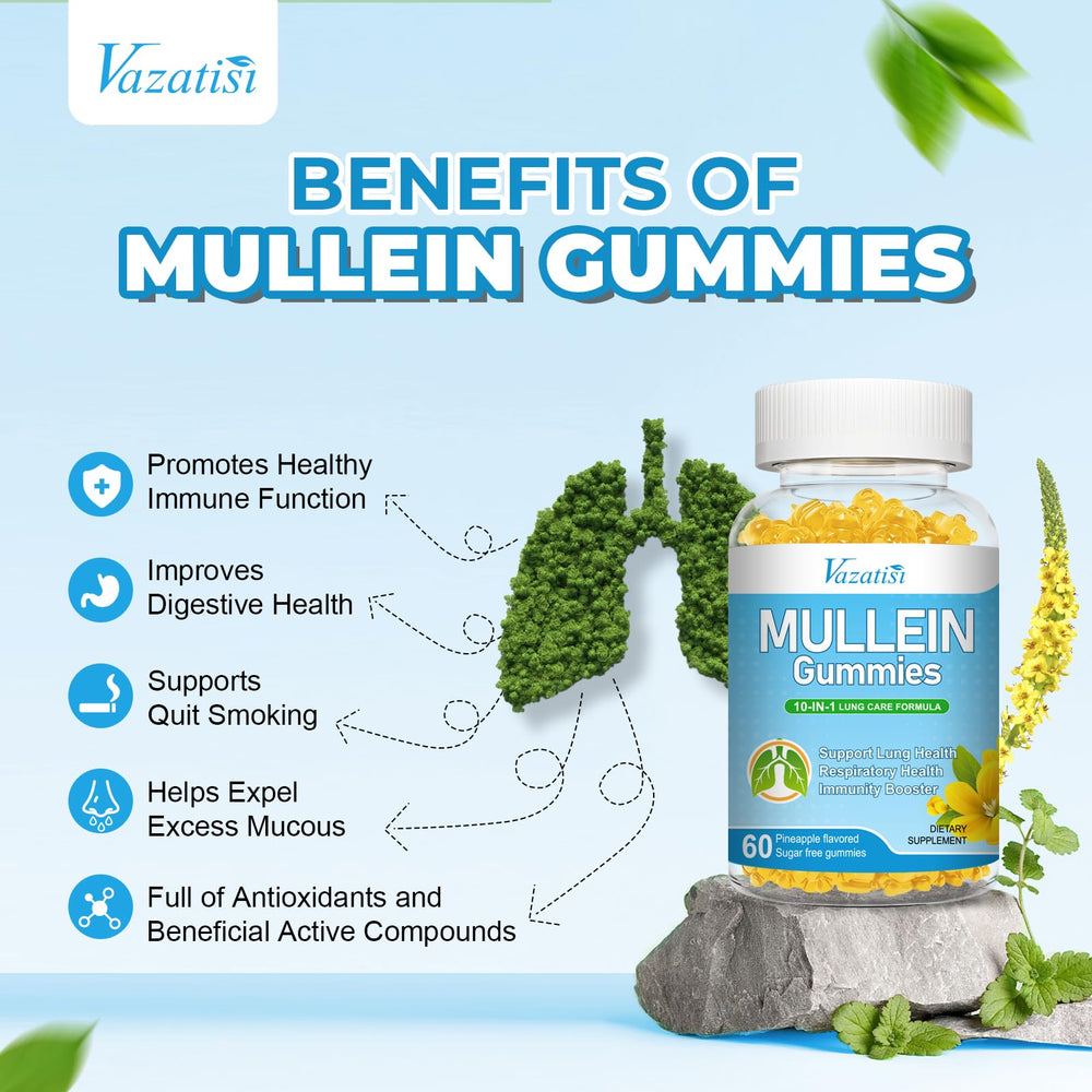 Vazatisi Mullein Gummies easy-breathing scene promotes relaxed airflow.