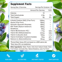 Vazatisi NAC Gummies texture and color ideal for vegan daily antioxidant intake.