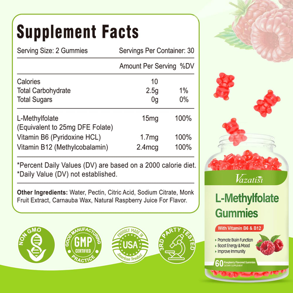 Closeup of Vazatisi raspberry-flavored gummies highlighting chewy texture and flavor appeal.
