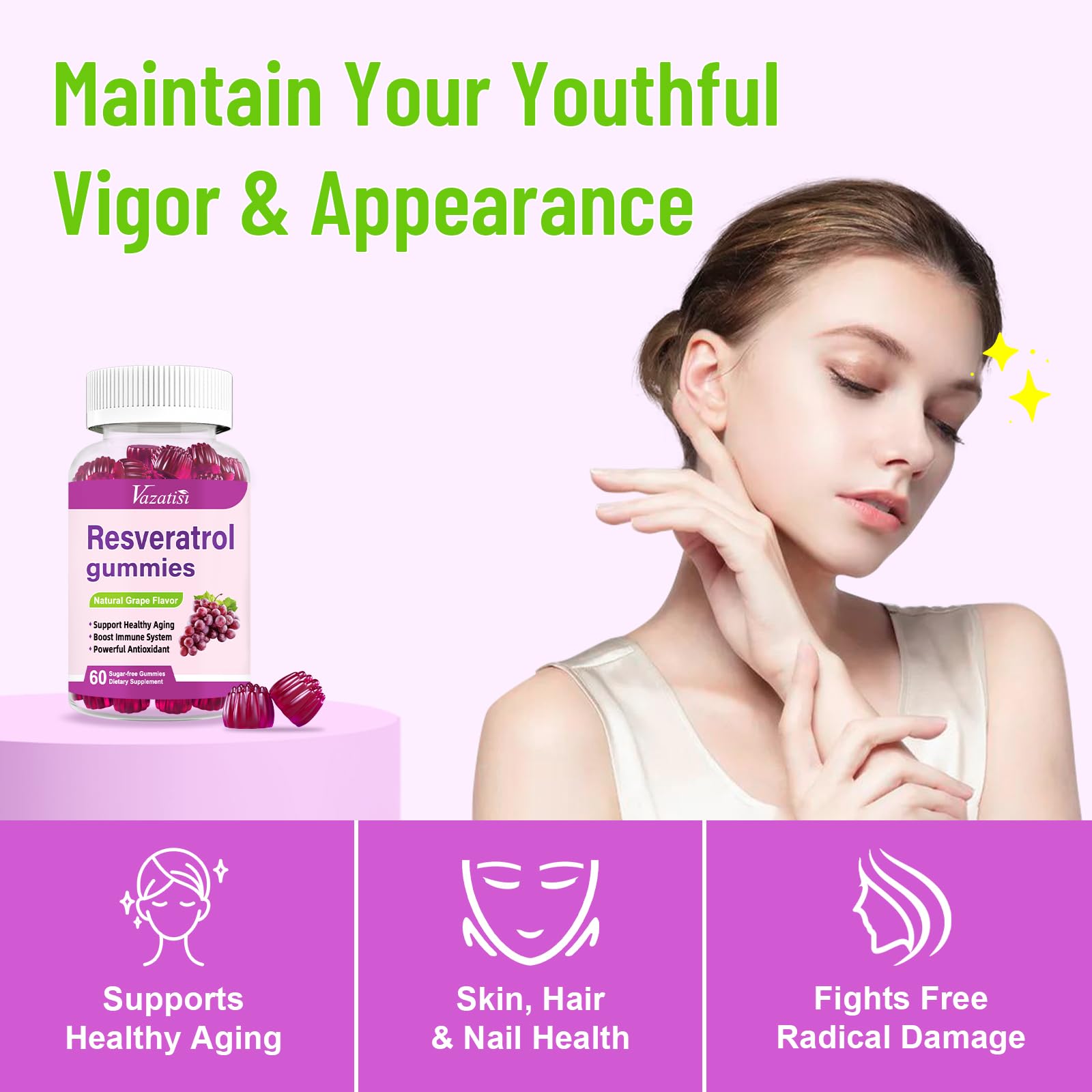 CoQ10 and quercetin components featured in Vazatisi gummies for wellness support