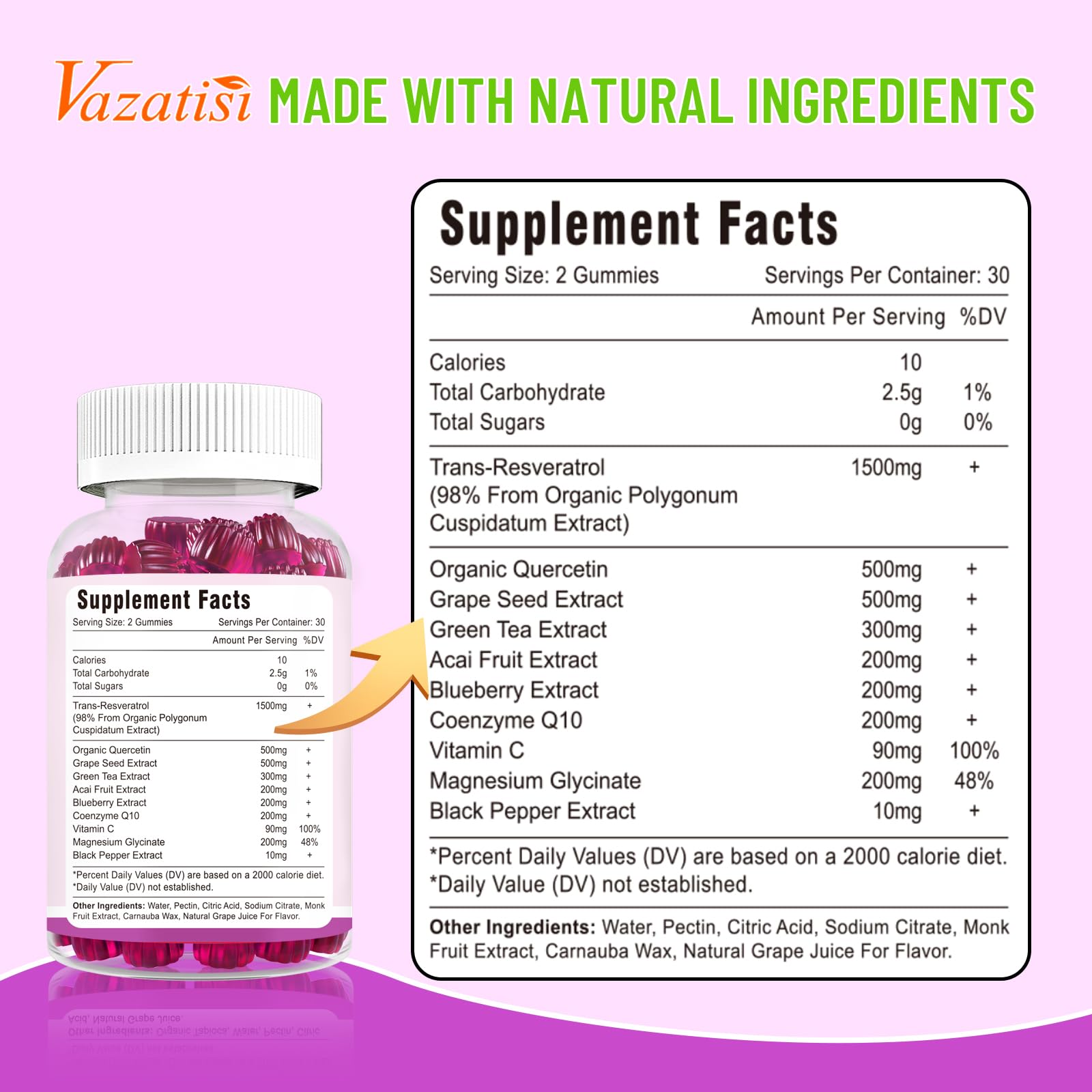 Gummies set on a tray inviting quick, everyday snacking with Vazatisi