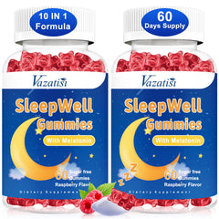 Vazatisi Sleep Gummies jar for an easy nightly rest routine