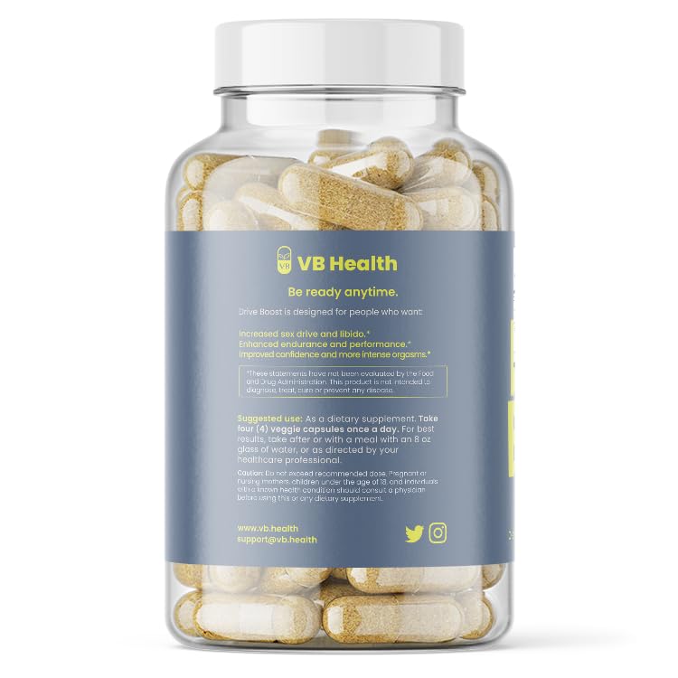 VB Health Drive Boost bottle pour demonstrates convenient dosing on the go.