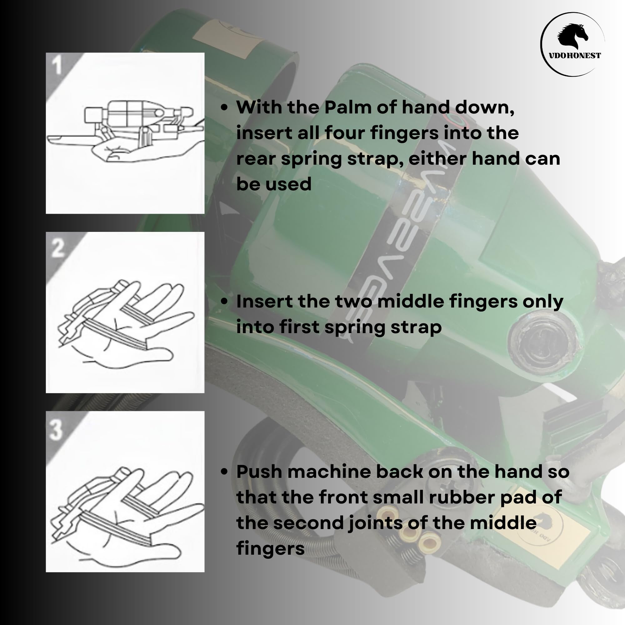 VDOHONEST versatile device suitable for back, shoulders, legs, arms, and neck.