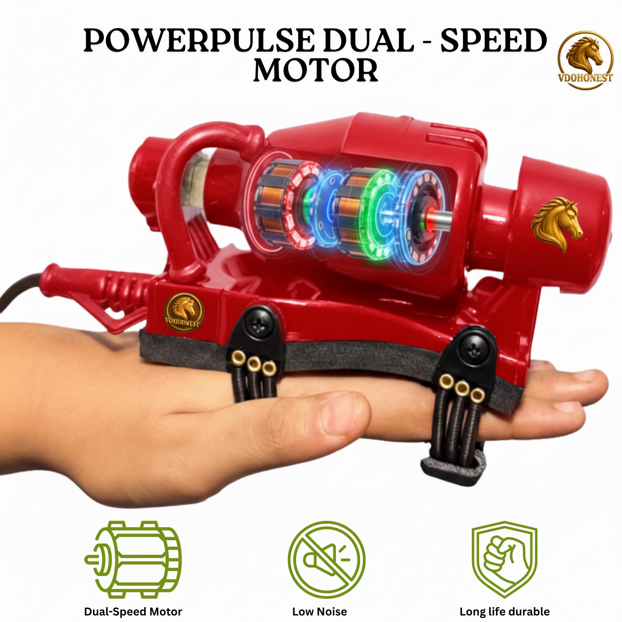 VDOHONEST corded 110V power setup ensures consistent performance.