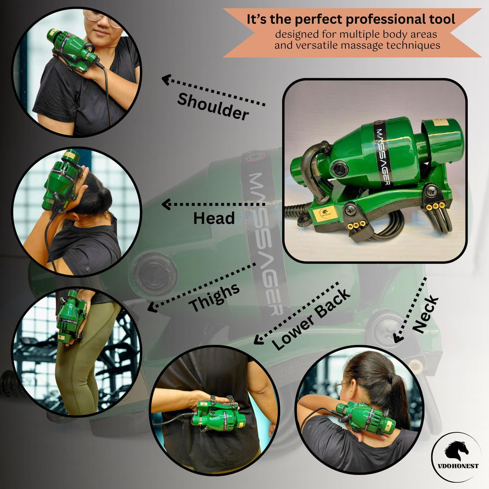 VDOHONEST double-speed settings offer adjustable intensity for relaxation or deep tissue work.