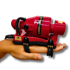 VDOHONEST full-body corded massager red, front view, versatile for home or studio relaxation.