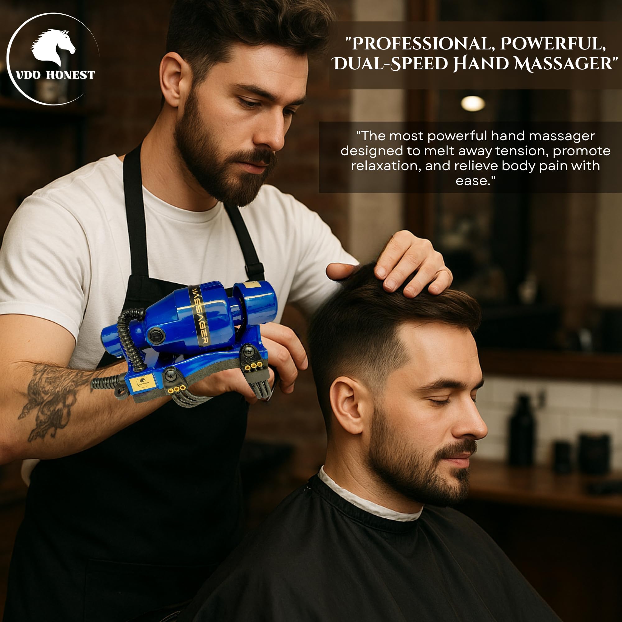 VDOHONEST corded design ensures consistent power during sessions