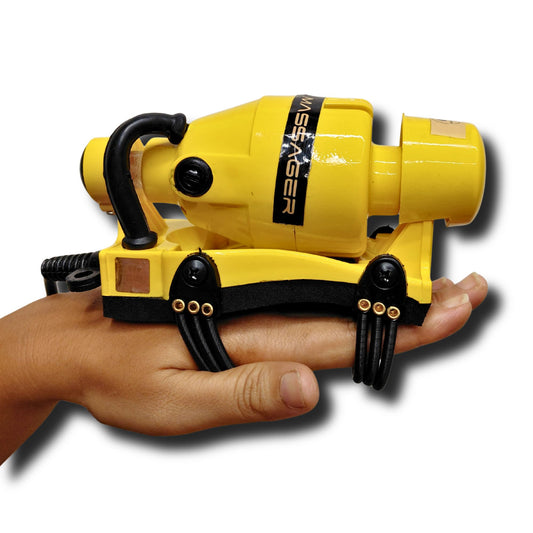VDOHONEST full body massager in yellow, front view for comfortable grip and full-body use.