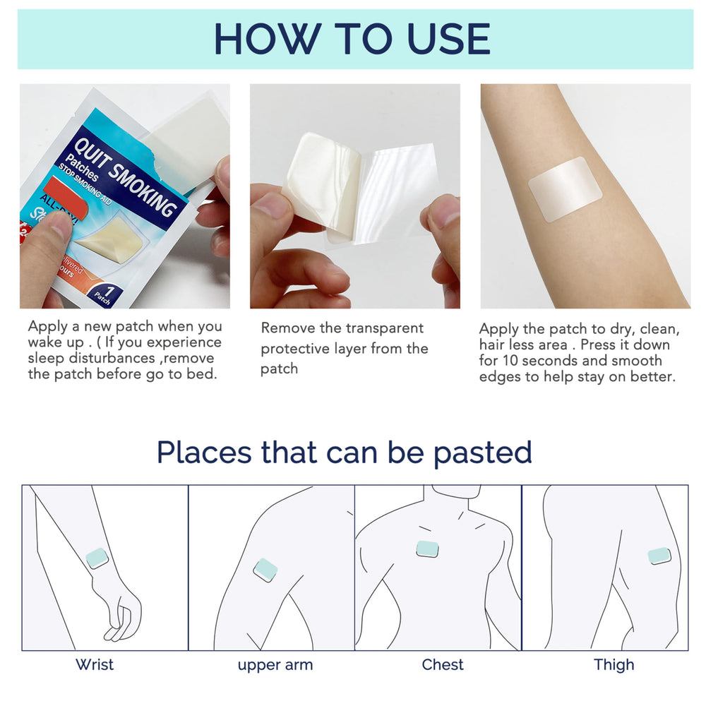 Veakoo Quit Patch individually wrapped patches ensure hygiene and discreet use.