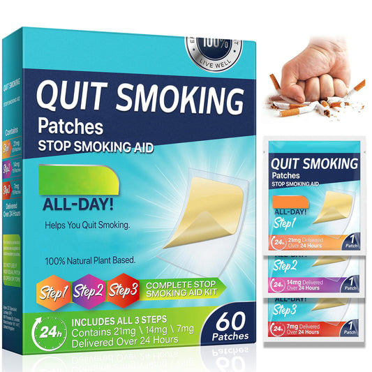 Veakoo Quit Patch Step 1 21mg box provides steady release to curb cravings.