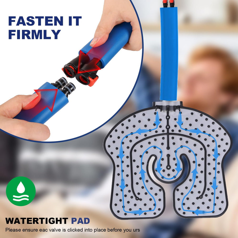 Veanvoky three elastic straps secure pads for uniform cooling