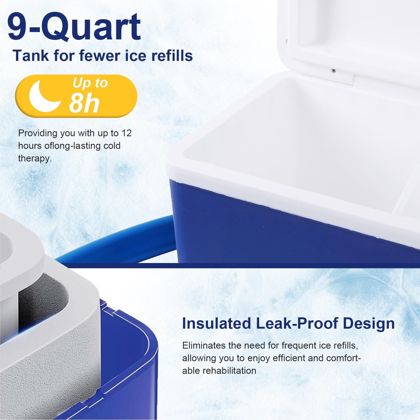 Veanvoky universal pads fitting knee, shoulder, hip, and ankle for even cooling