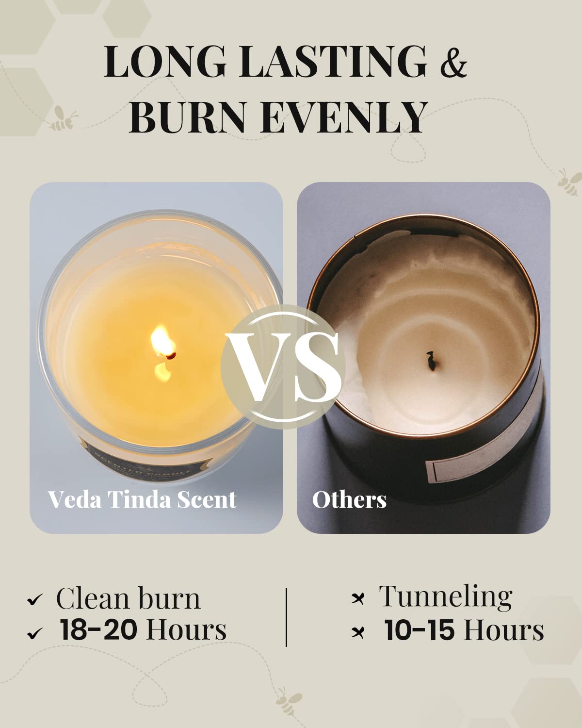 Veda Tinda Scent fragrance notes ebony-bergamot create an inviting mood.