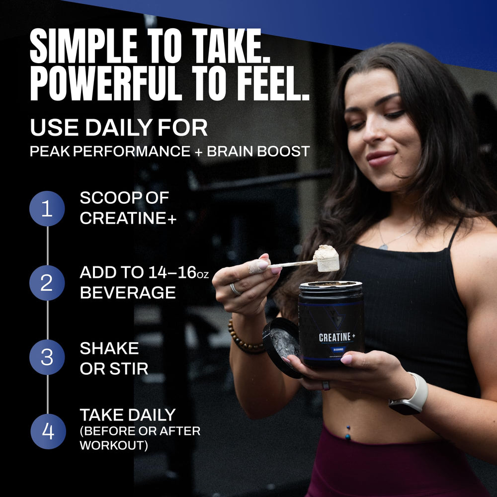 VEDGE Creatine+ Peak02 logo emphasizes enhanced energy potential during workouts.
