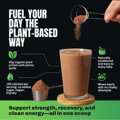 VEDGE shaker with peanut butter cup shake ready for post-workout refreshment