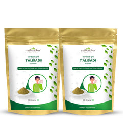 VEDIKROOTS Talisadi powder pack-of-2 front view, ideal for traditional herbal routines.