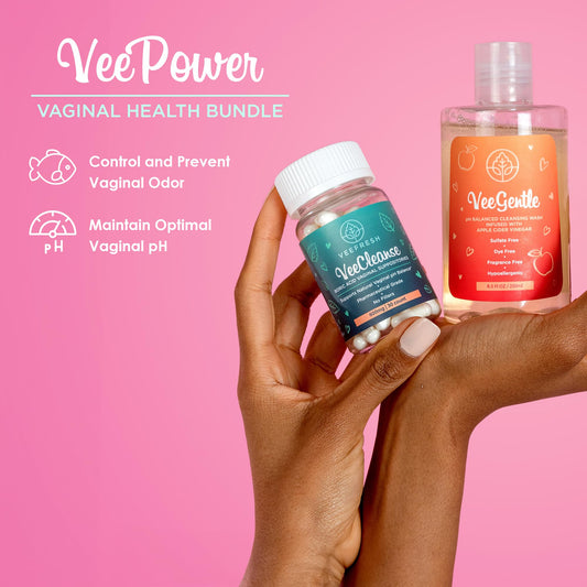 VeeFresh Veecleanse boric acid suppositories tube close-up for reliable pH-balanced comfort